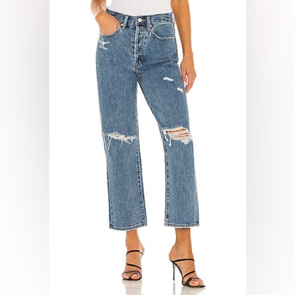 PISTOLA Cassie Crop Jeans - Super High Rise Straight Crop in Elixir